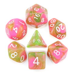 Apple Taffy Dizzy HD Polyhedral 7 Dice Set